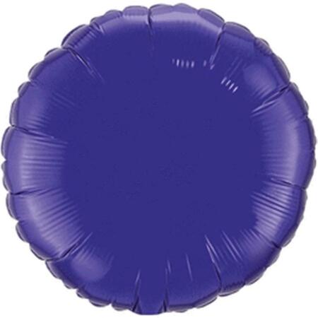 MAYFLOWER DISTRIBUTING 18 in. Purple Round Foil Balloon, 5PK 15366